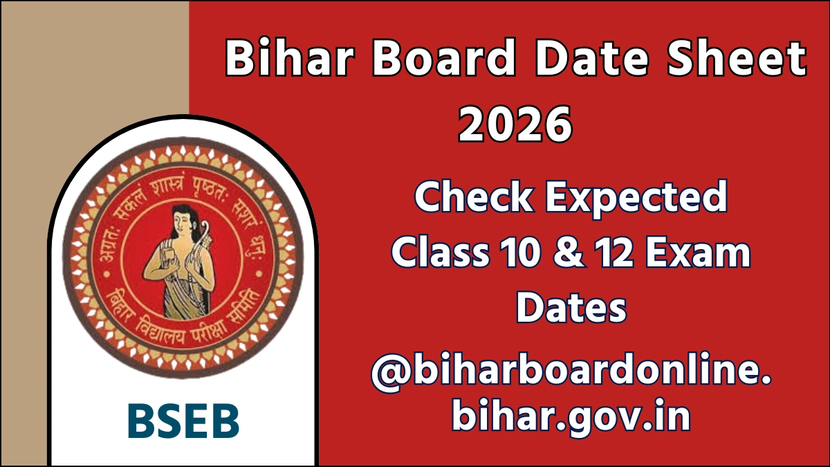 Bihar Board Date Sheet 2026
