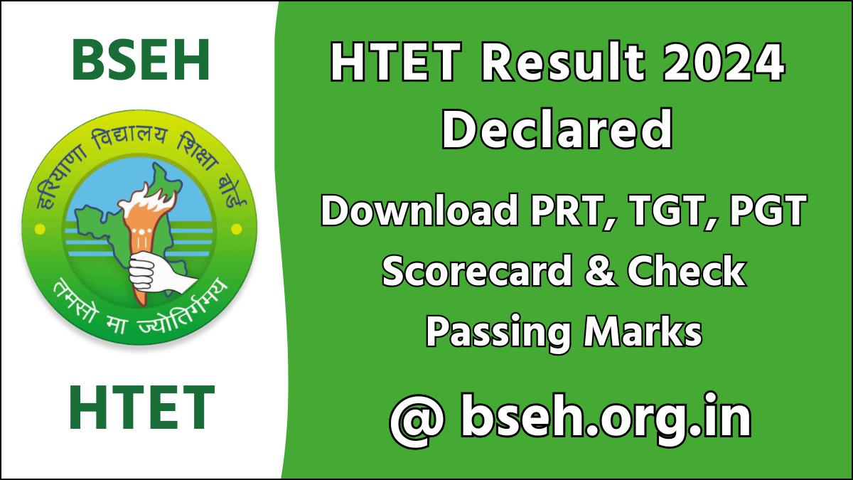 HTET Result 2024 Declared