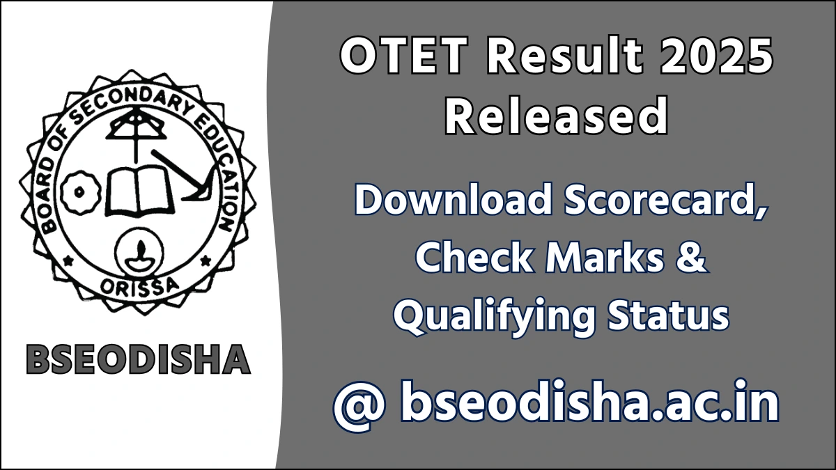 OTET Result 2025 Released