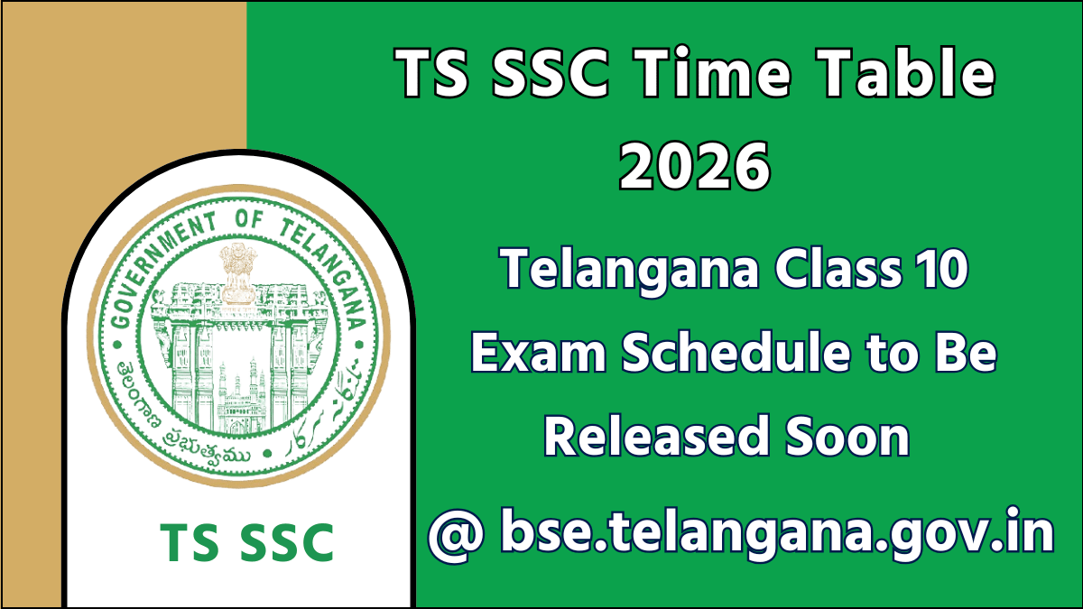 TS SSC Time Table 2026