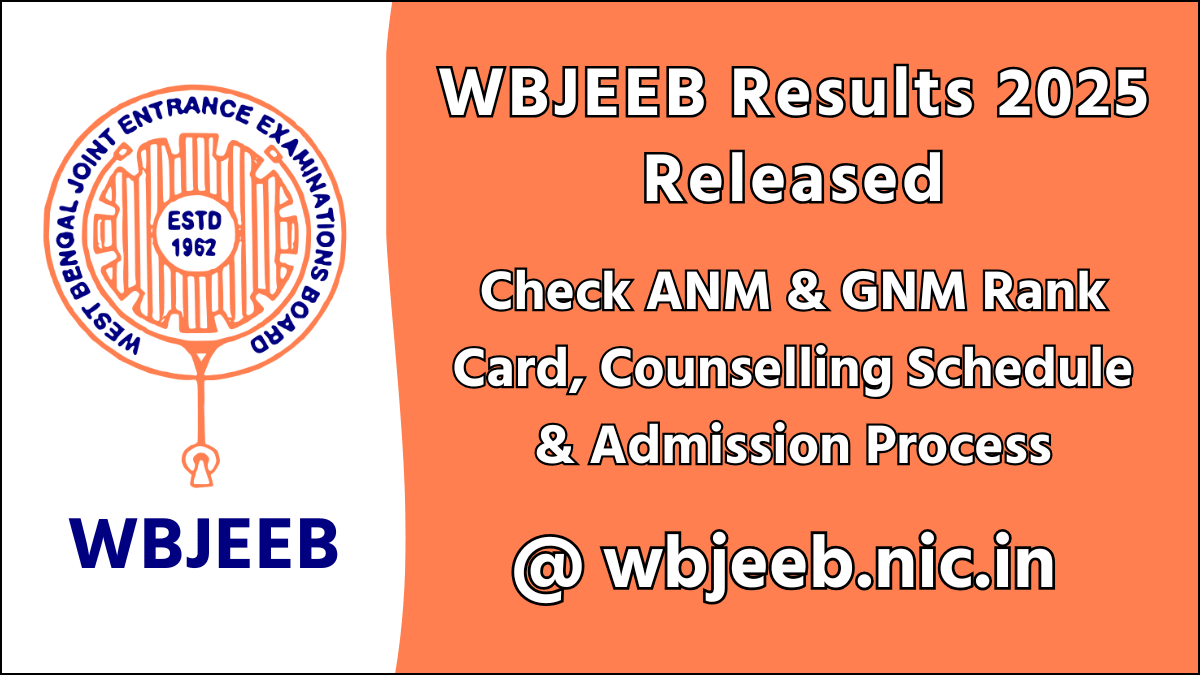 WBJEEB Results 2025 Released